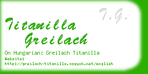 titanilla greilach business card